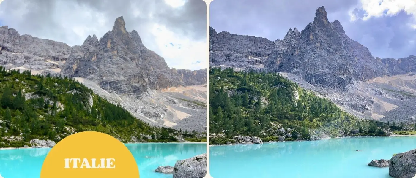 bleu turquoise du magnifique lago di sorapis